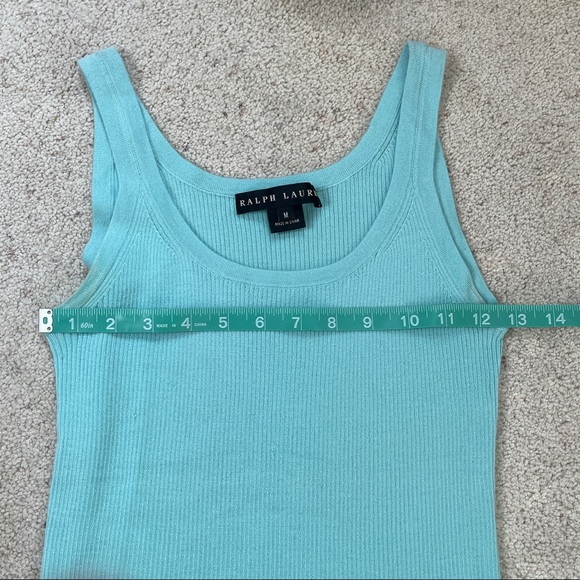 Ralph Lauren Black Label Cashmere Ribbed Tank - Picture 6 of 8